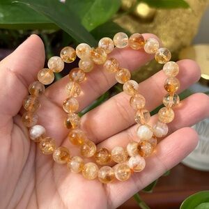 Citrine 8mm crystal bracelet on elastic - listing price is PER bracelet